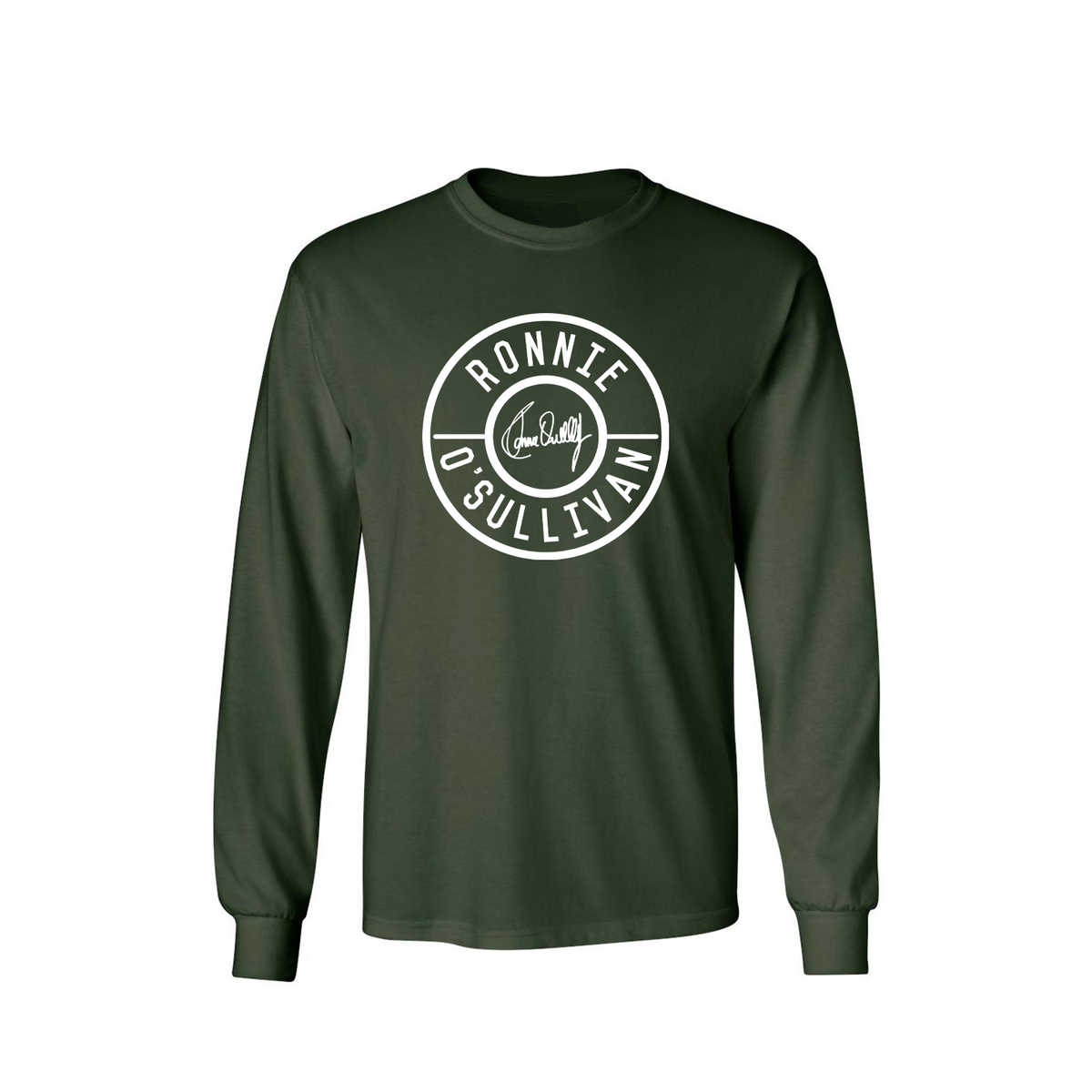 Ronnie O'Sullivan Shop - Retro Longsleeve T-Shirt - Forest Green