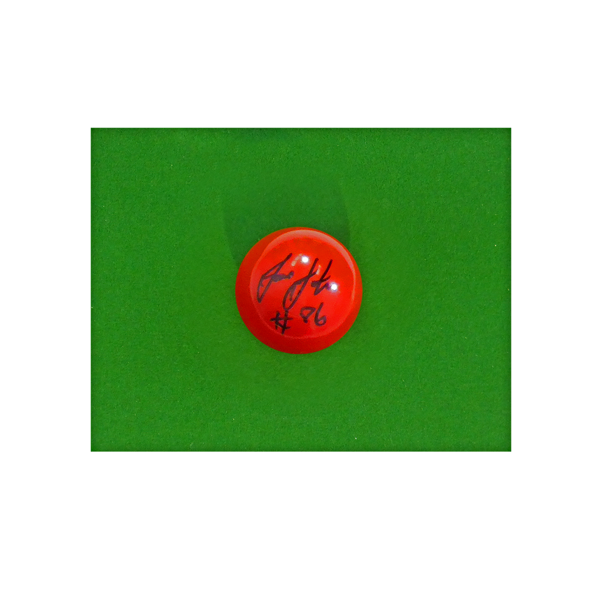 Joe Johnson Signed Red Ball + Insciption Ronnie O'Sullivan Shop